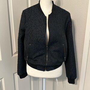 H&M Boucle Bomber Jacket